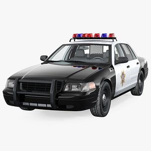 3D las vegas police car