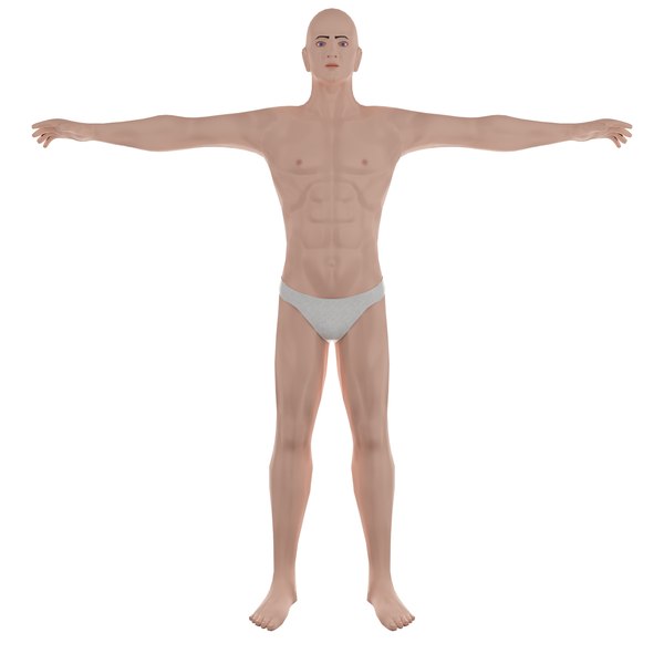 Man in lingerie 3D model