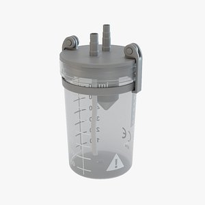 3D medical suction jar model