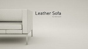 3D leather sofa model