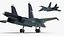 3D Russian Sukhoi SU-34 Fighter Jet Rigged