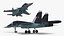 3D Russian Sukhoi SU-34 Fighter Jet Rigged