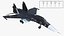 3D Russian Sukhoi SU-34 Fighter Jet Rigged