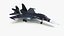 3D Russian Sukhoi SU-34 Fighter Jet Rigged