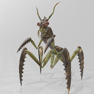 Lumberjack Alien Mantis 3D model