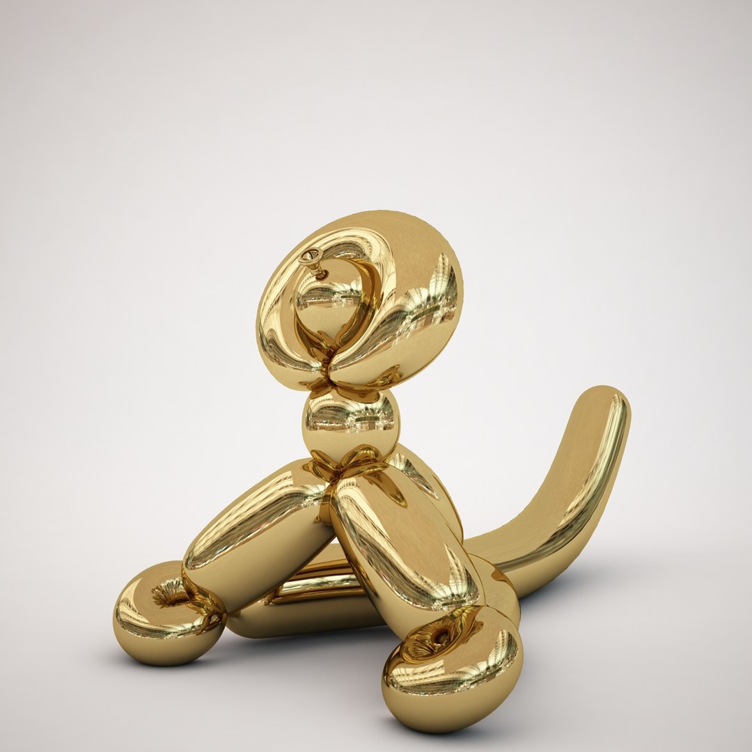 제프 쿤스 풍선 원숭이 3D 모델 - TurboSquid 1329904