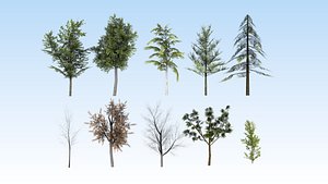 trees pack 3D model