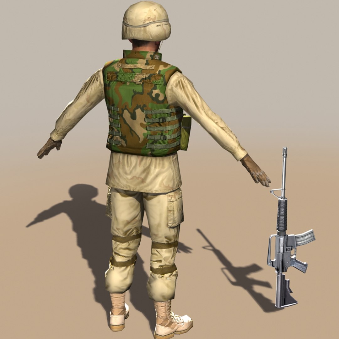 3d soldier m4 carbine model