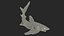 Realistic Oceanic Whitetip Shark Rigged