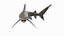 Realistic Oceanic Whitetip Shark Rigged