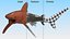 Realistic Oceanic Whitetip Shark Rigged