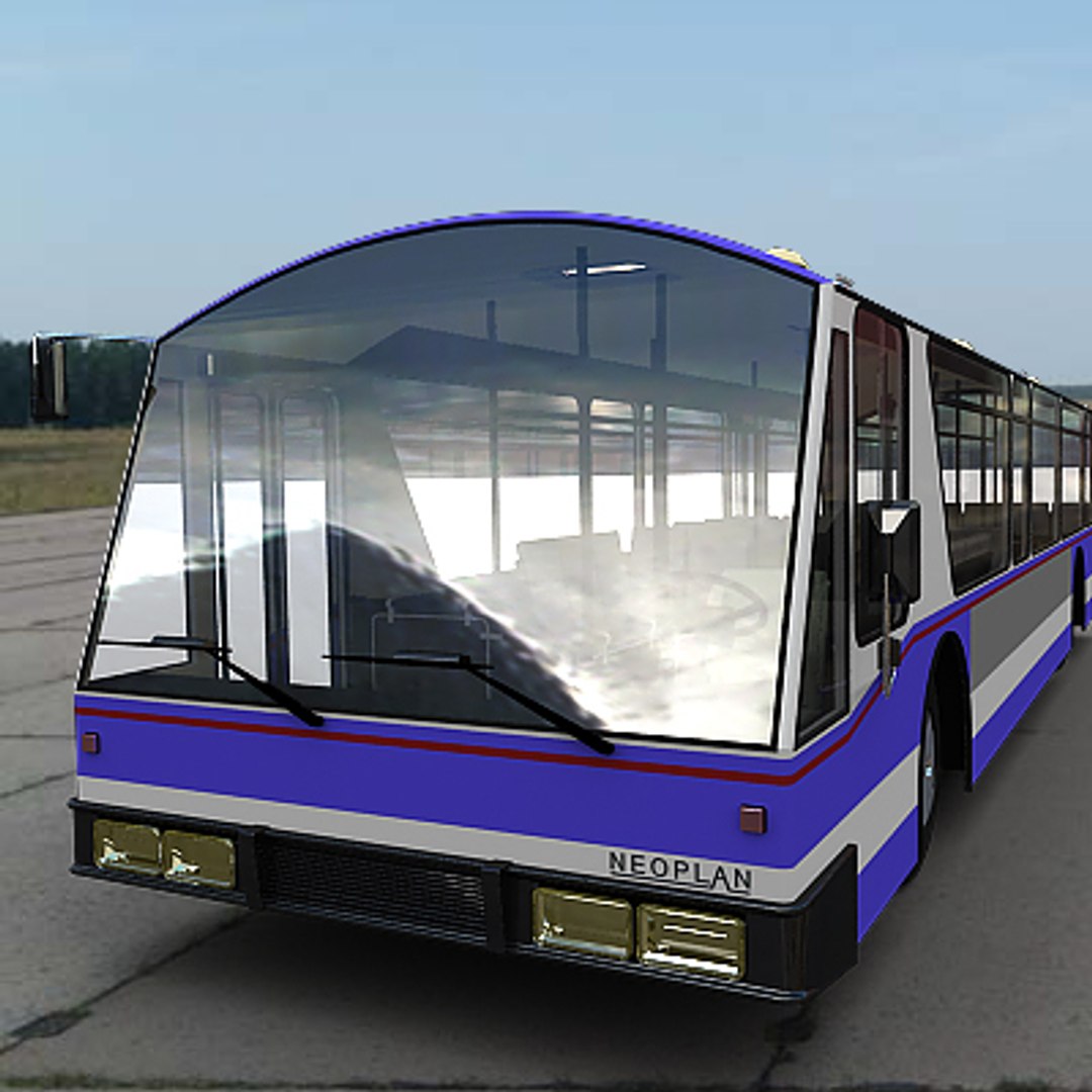 airport bus 3d model