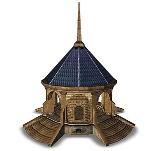 3d temple fantasy sanctuary