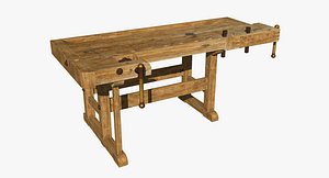 3d old workbench model
