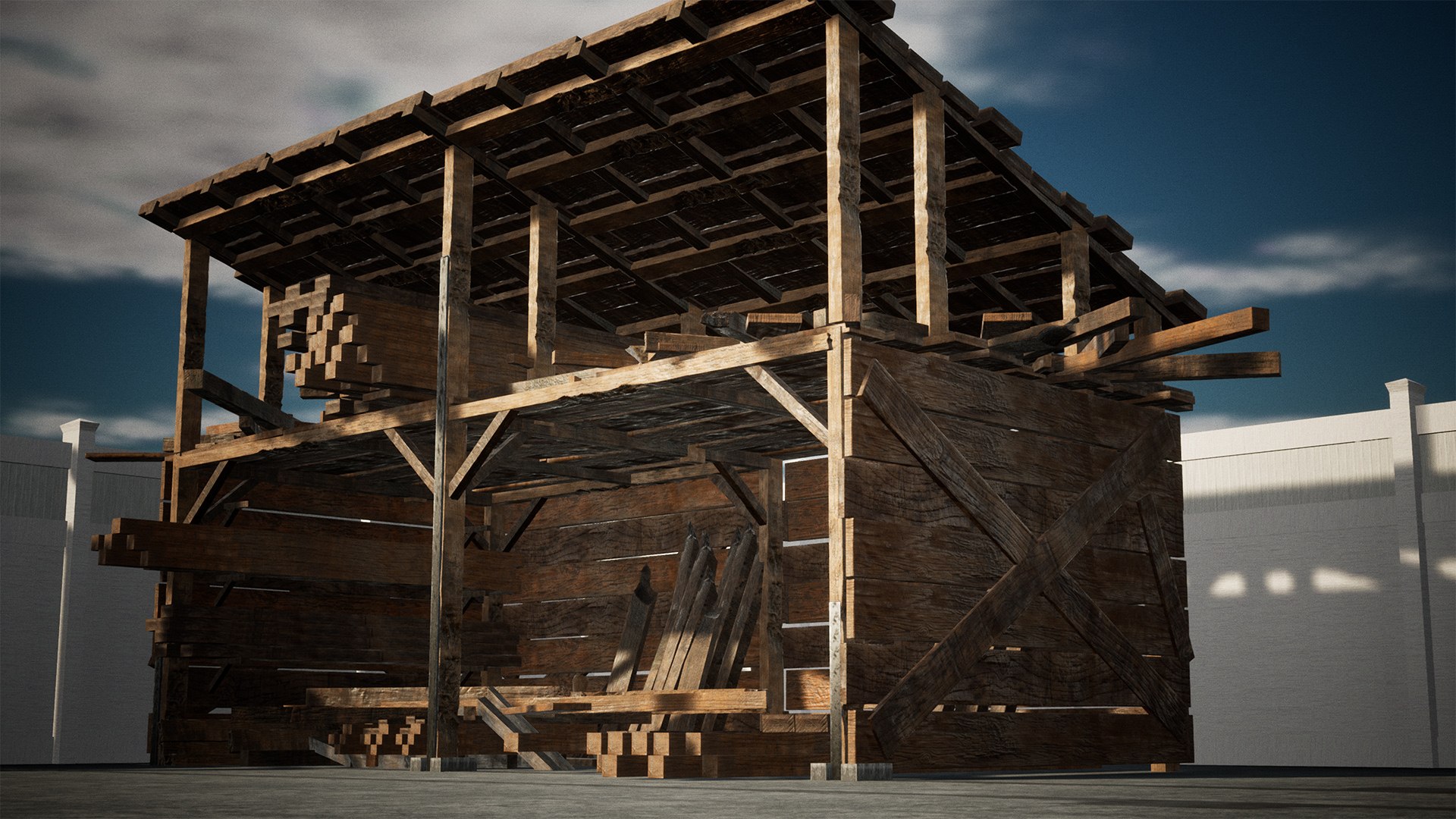 Wood Beam Package 15 Assets 3D Model TurboSquid 2112029