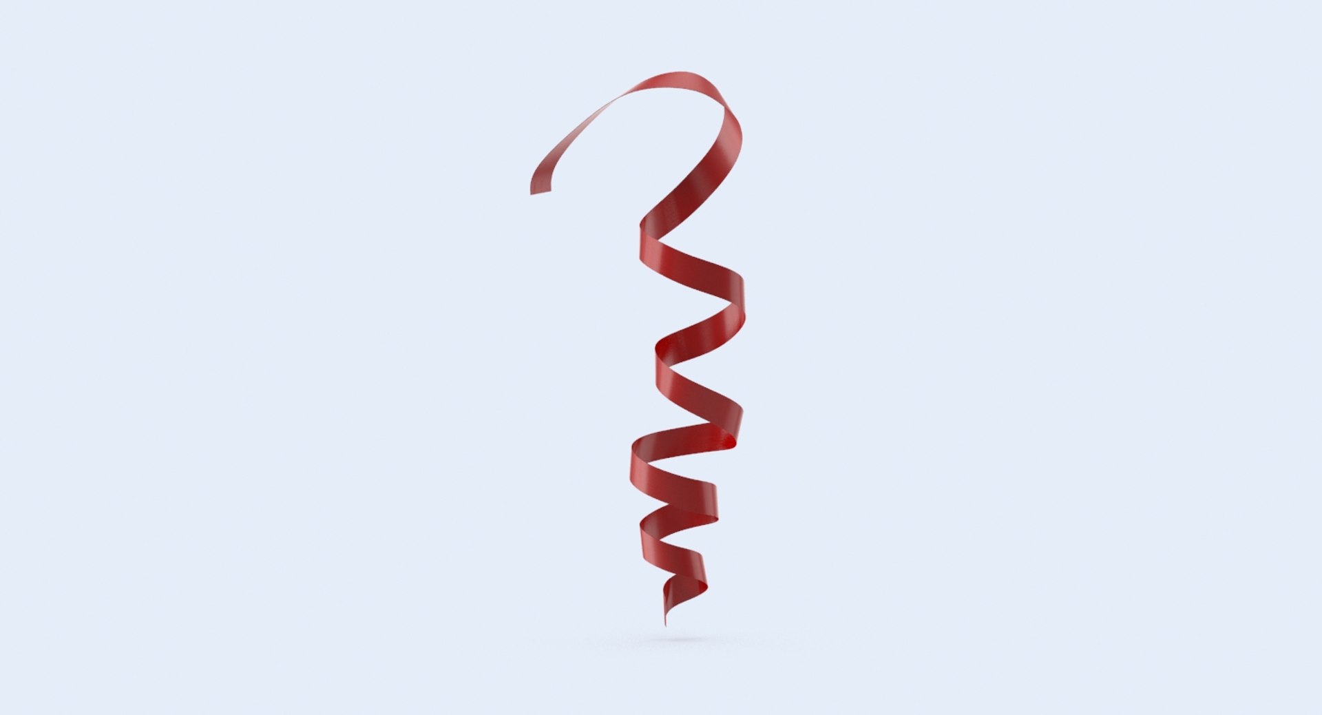 Curly Ribbon 3d Model