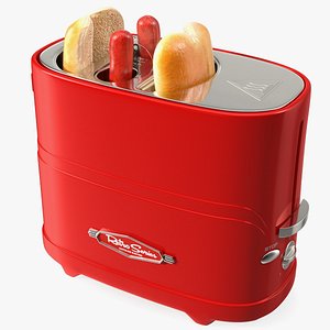 Nostalgia Retro Series Pop-Up Toaster Carrying Hot Dog