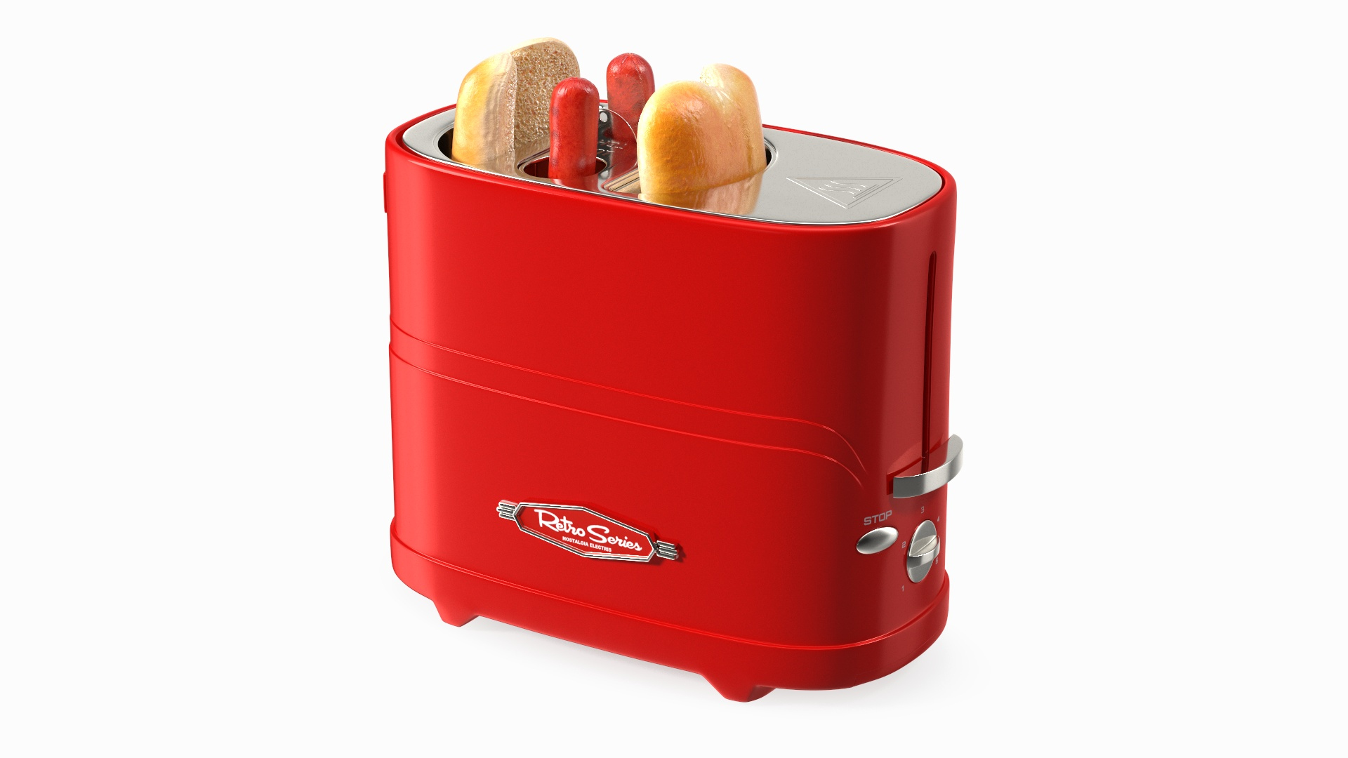 3D Nostalgia Retro Series Pop-Up Toaster Carrying Hot Dog - TurboSquid ...