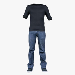 Casual Outfit 37 Remastered 3D model