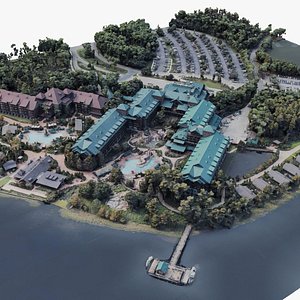 Disney Wilderness Resort 3D model