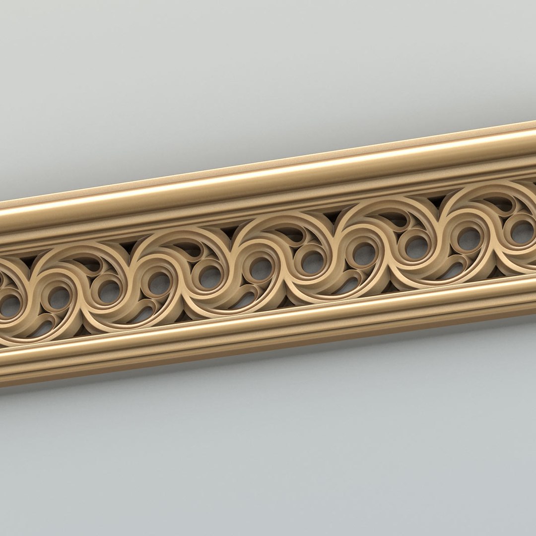 3D Decorative Molding Model - TurboSquid 1402795