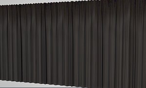 3D interior design curtains