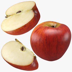 3D Apple Set model