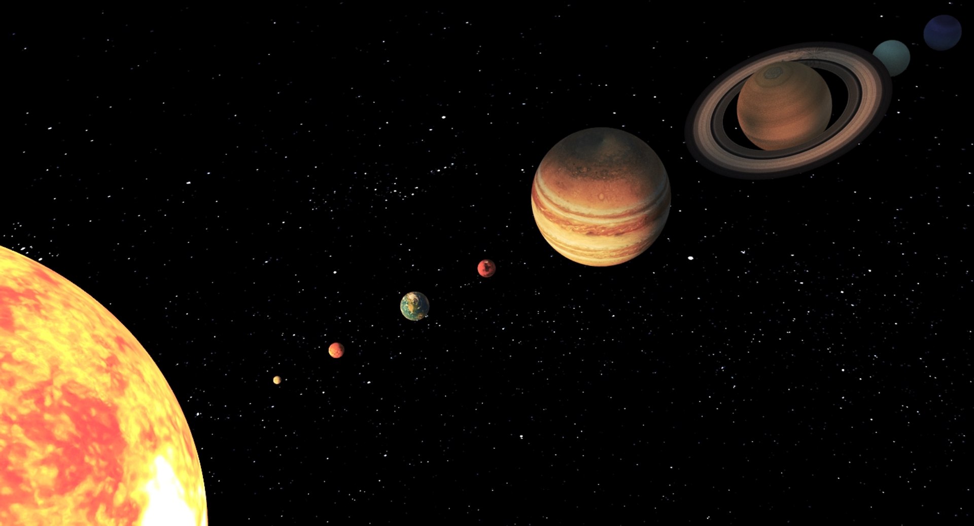 3D Model Solar Space Scene - TurboSquid 1389073