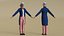 3D Uncle Sam Character A-Pose