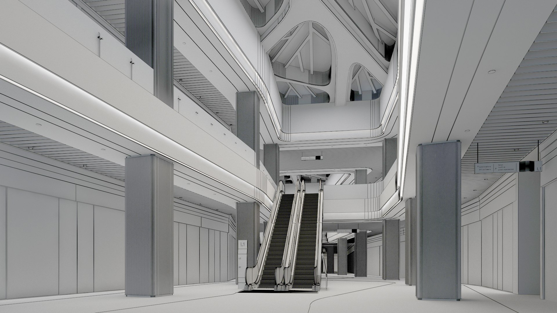 Shopping Mall 38 3D Model - TurboSquid 2183259