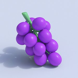 Stylized Cartoon Grape