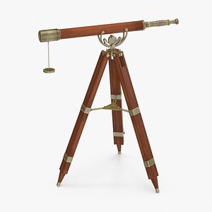 3d max antique-telescope