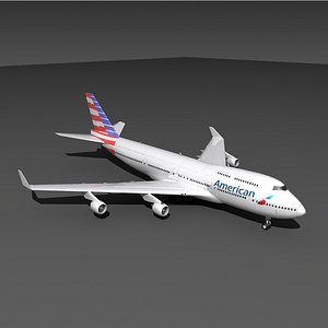 Boeing 747-8 3D model