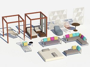 3d outdoor furniture model