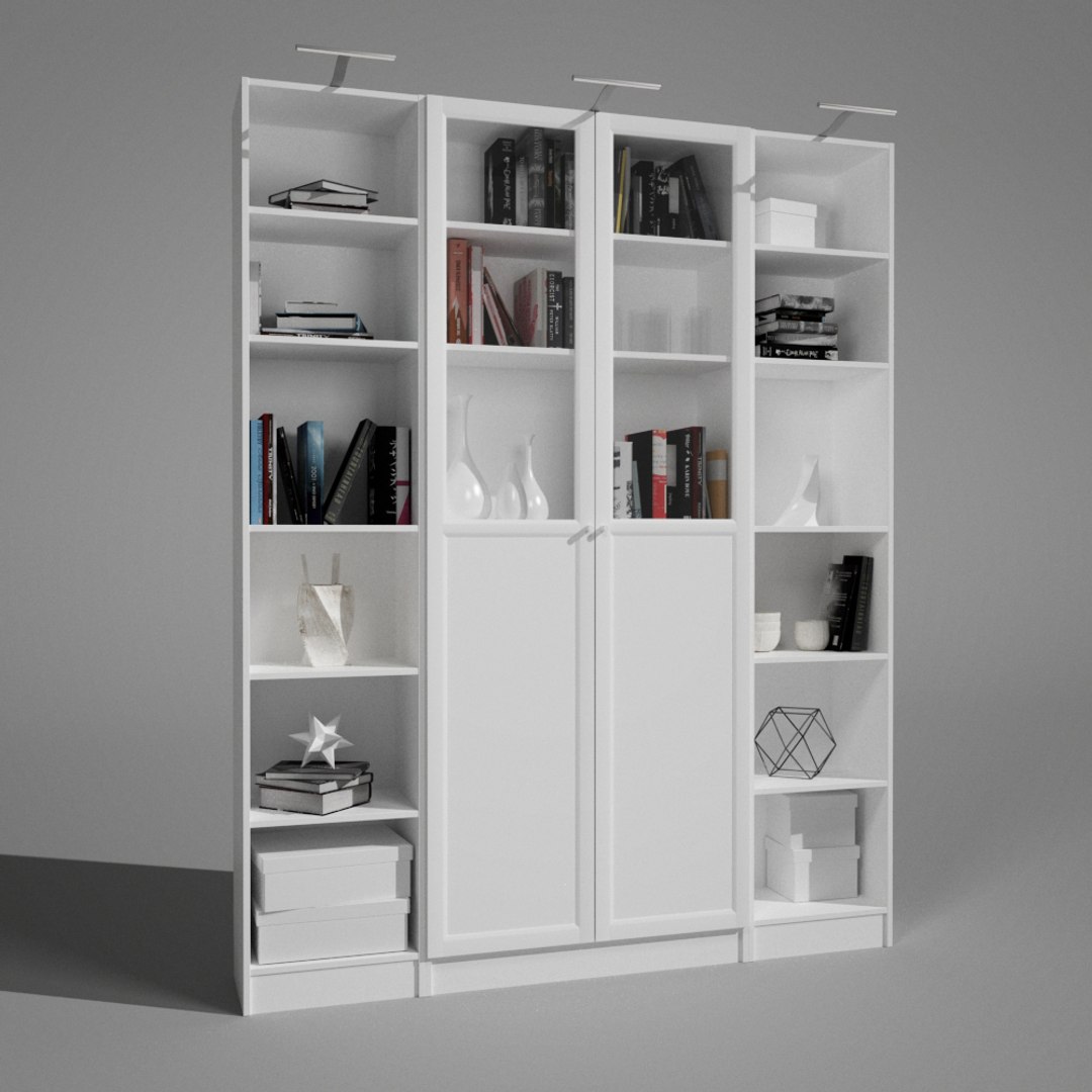 Shelf books decor 3D model - TurboSquid 1229388