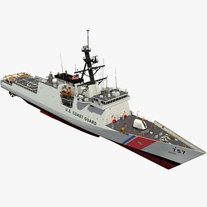 3D USCGC MIDGETT - LEGEND CLASS US CUTTER-COAST GUARD model