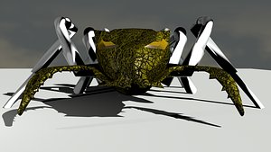 Electronic insect robot with chrome legs