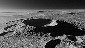 3D Moon Crater 1