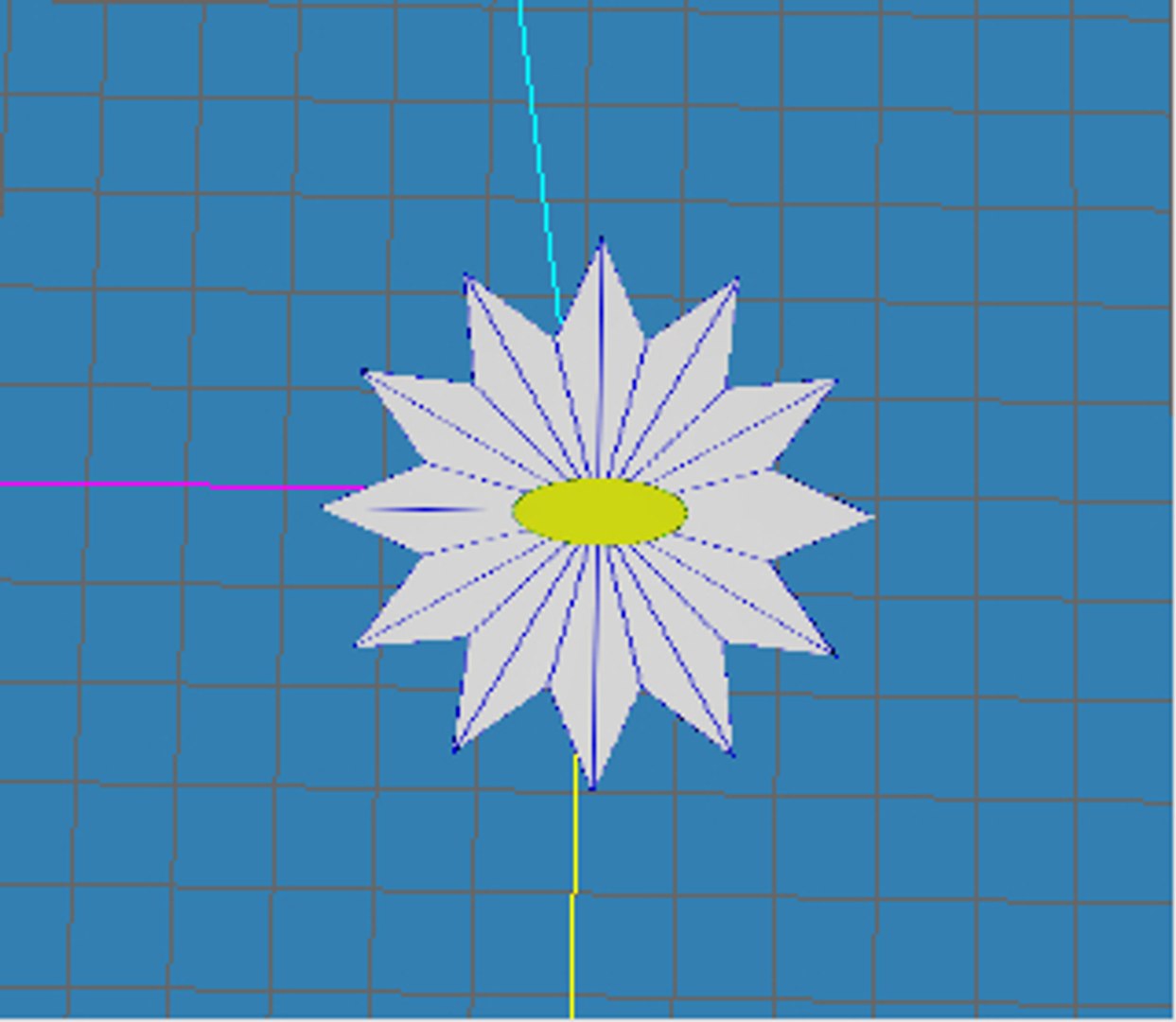 Free Flower Symbol 3d Model