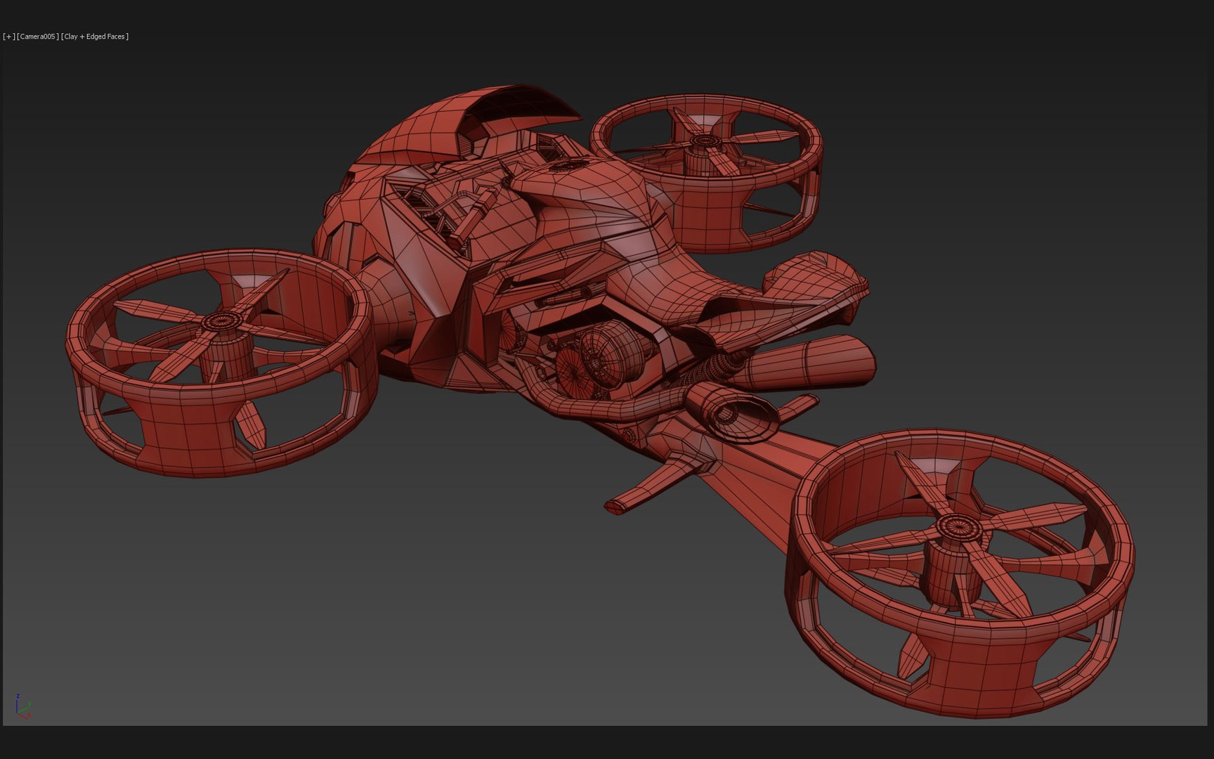 T Copter Bike 02 Model - TurboSquid 1985424