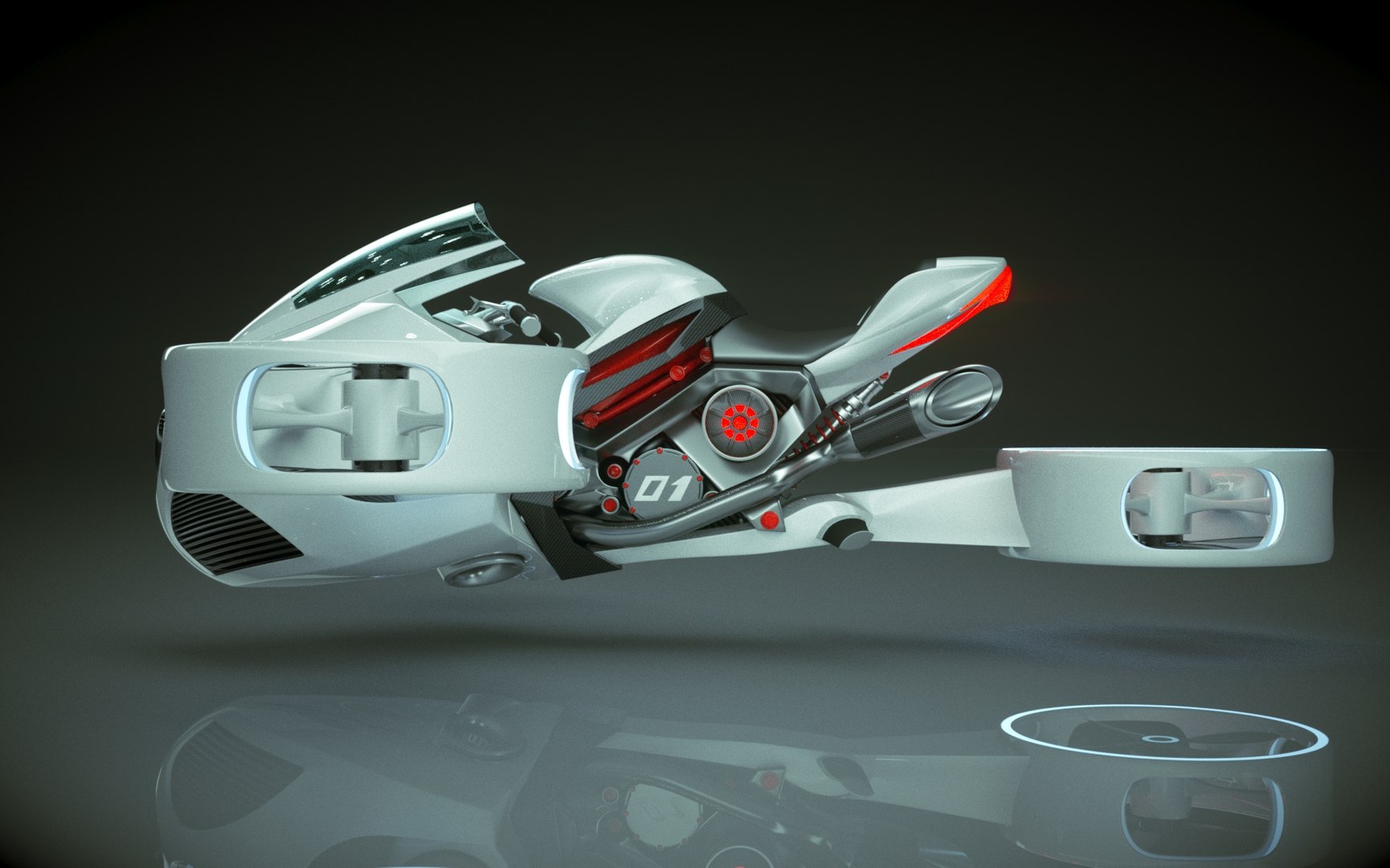 T Copter Bike 02 Model - TurboSquid 1985424
