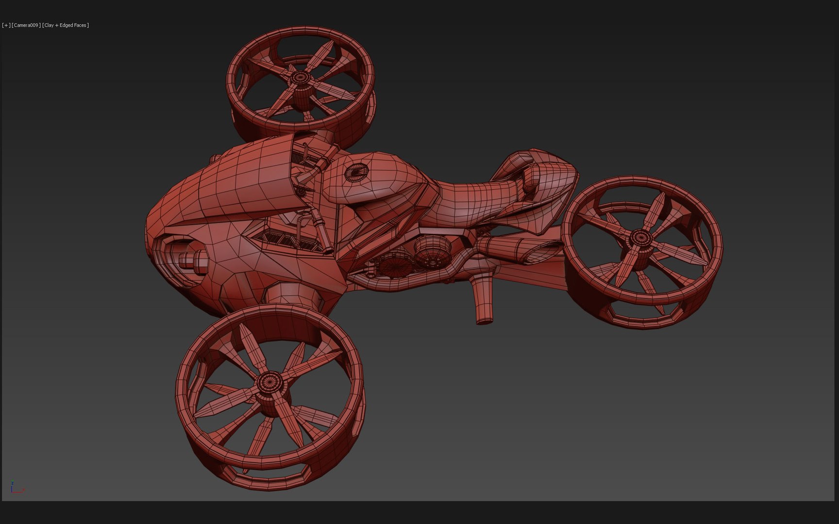 T Copter Bike 02 Model - TurboSquid 1985424
