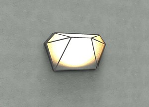 3D wall light model