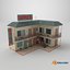 Motel Low Poly 3D Model