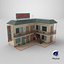 Motel Low Poly 3D Model