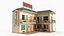 Motel Low Poly 3D Model