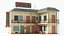 Motel Low Poly 3D Model