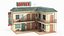 Motel Low Poly 3D Model