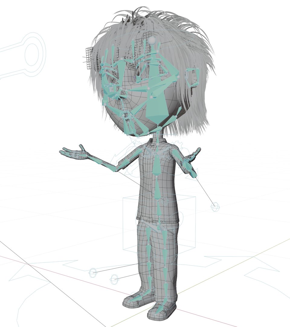 Cartoon Boy Rig 3D - TurboSquid 1523264