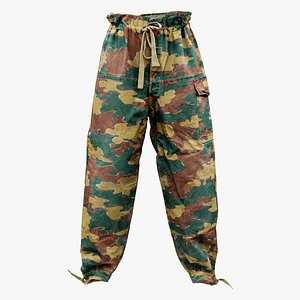 Camouflage Trousers 3D model